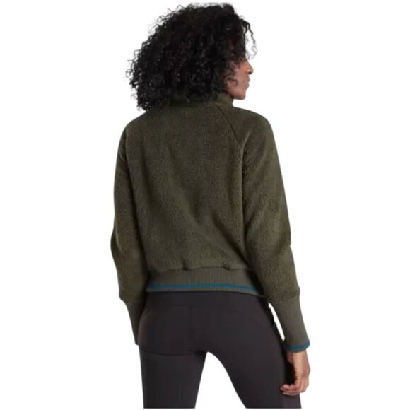 Athleta Tugga Sherpa Jacket, Mountain Olive, Small - Picture 5 of 11